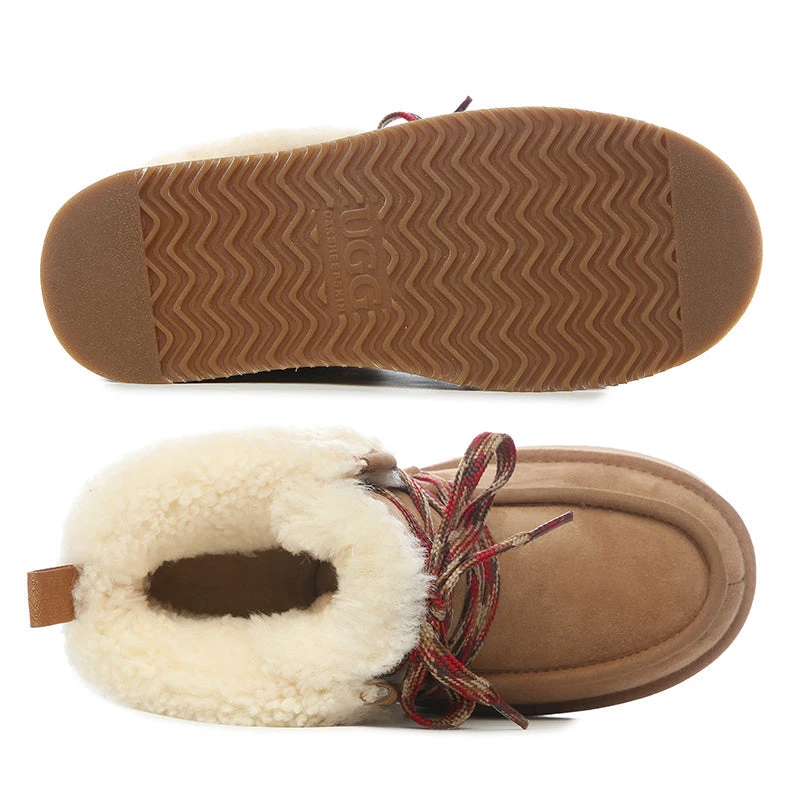 UGG Premium Fluffy-Lace Platform Boots 5 UGG Premium Fluffy-Lace Platform Boots - Image 5