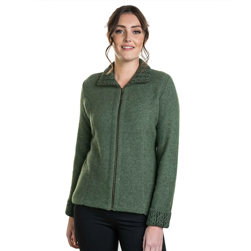 Premium Possum And Merino Wool - Two Tone Trim Jacket 1 Premium Possum And Merino Wool - Two Tone Trim Jacket