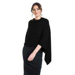 Premium Possum And Merino Wool - Two Way Poncho 12 Premium Possum And Merino Wool - Two Way Poncho -UGG Originals Shop black