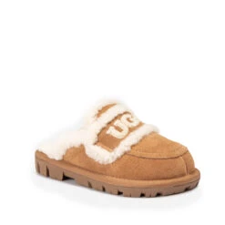UGG Kids Logo Detachable Scuff -UGG Originals Shop chestnut 02