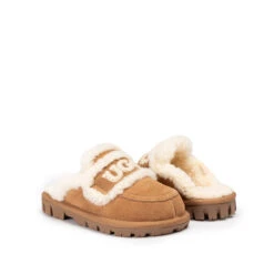 UGG Kids Logo Detachable Scuff -UGG Originals Shop chestnut 07