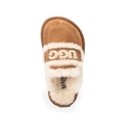 UGG Kids Logo Detachable Scuff -UGG Originals Shop chestnut 08