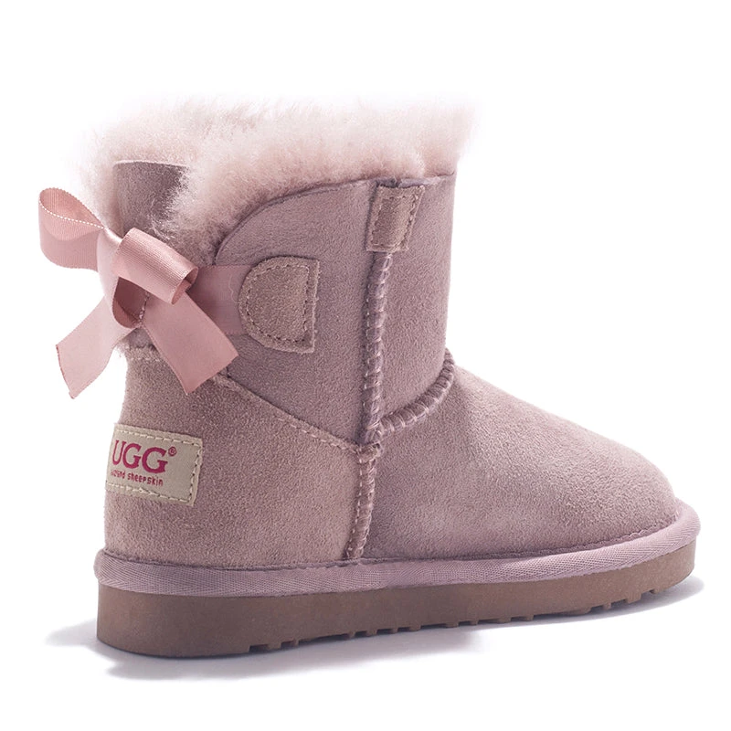 Kids Mini Bow Ugg Boots 3 Kids Mini Bow Ugg Boots - Image 3