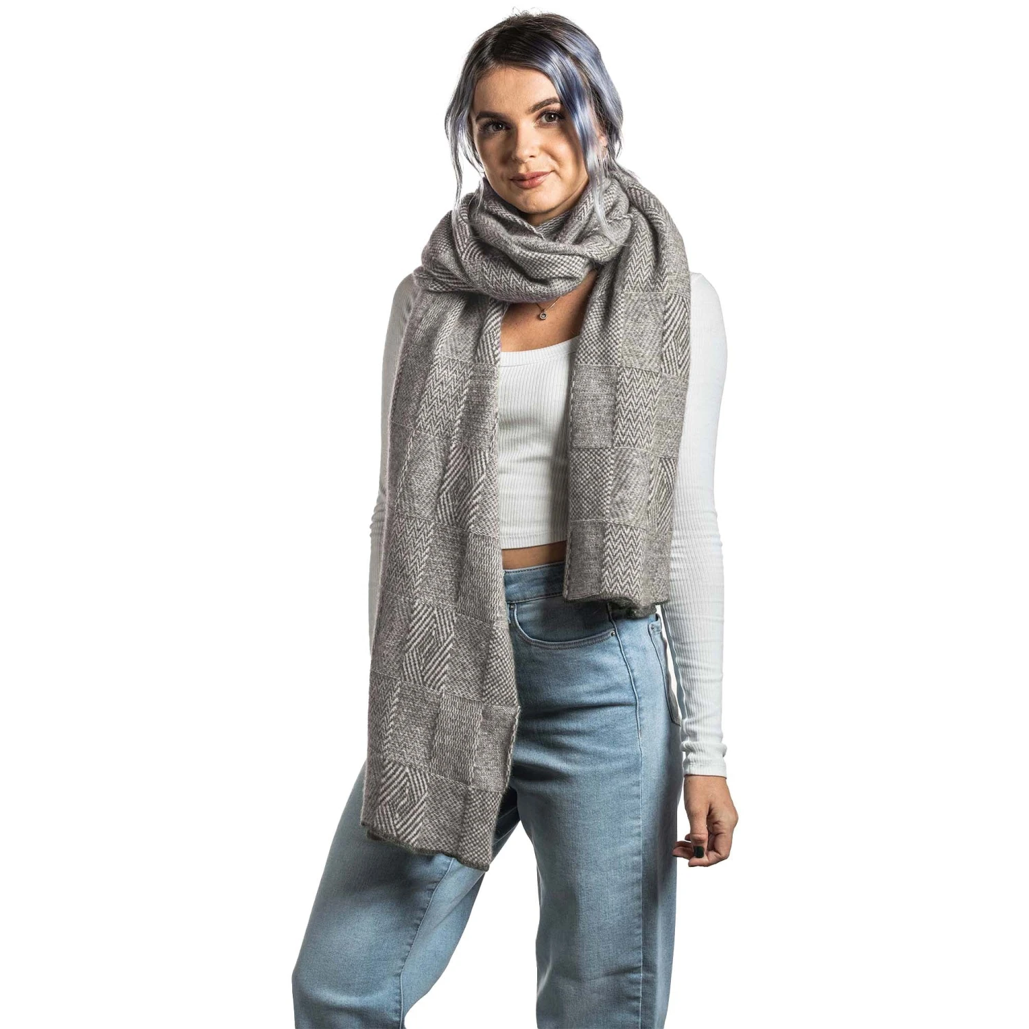 Premium Possum And Merino Wool - Jacquard Wrap 2 Premium Possum And Merino Wool - Jacquard Wrap - Image 2