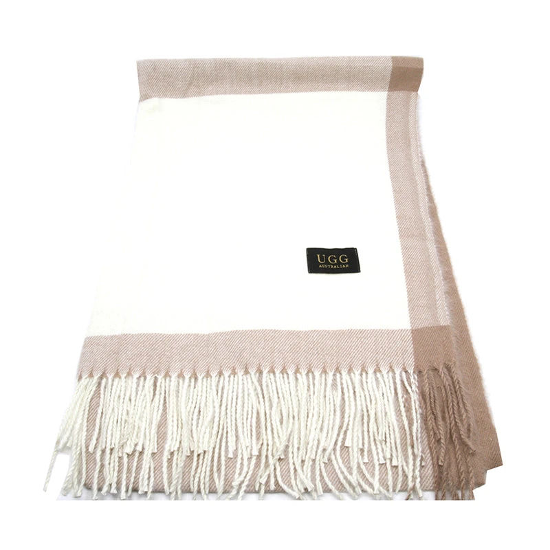 Two Tone Premium Wool Scarf 4 Two Tone Premium Wool Scarf - Image 4