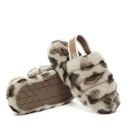 UGG Kids Puffy Leopard Slides -UGG Originals Shop ugg kids puffy leopard slides 542902