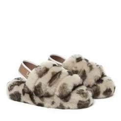 UGG Kids Puffy Leopard Slides -UGG Originals Shop ugg kids puffy leopard slides 906331